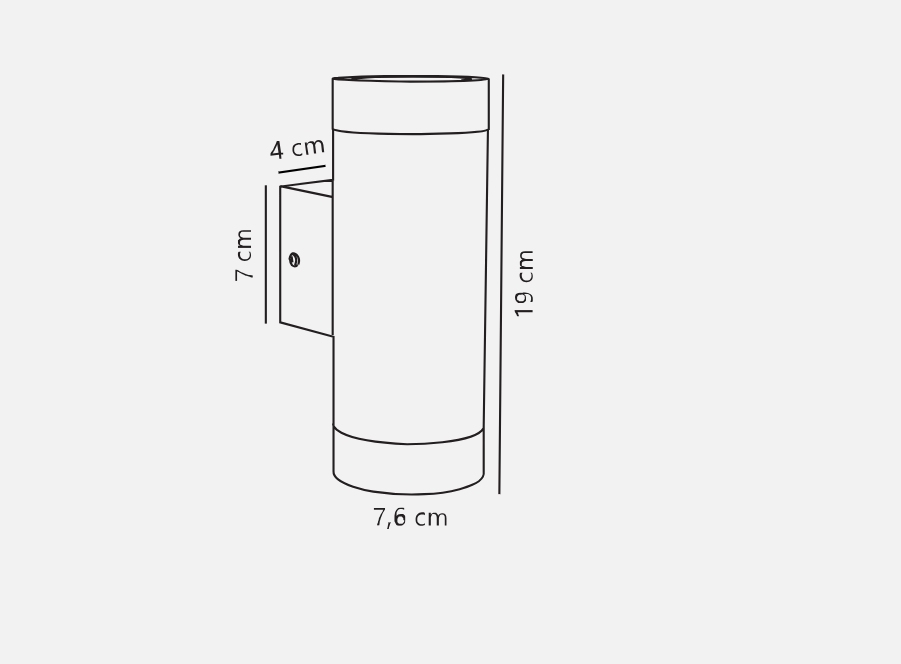Tin Maxi 1/2lt Wall Light- Various Finishes