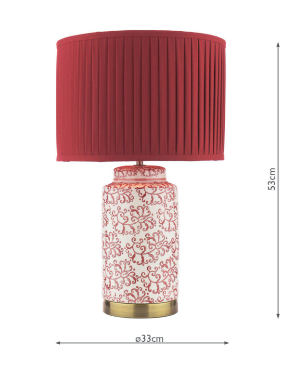 Knipton Table Lamp - Various Finishes With Shade