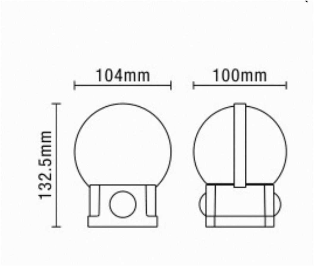 Anmo Up Down LED CCT Globe Wall Light