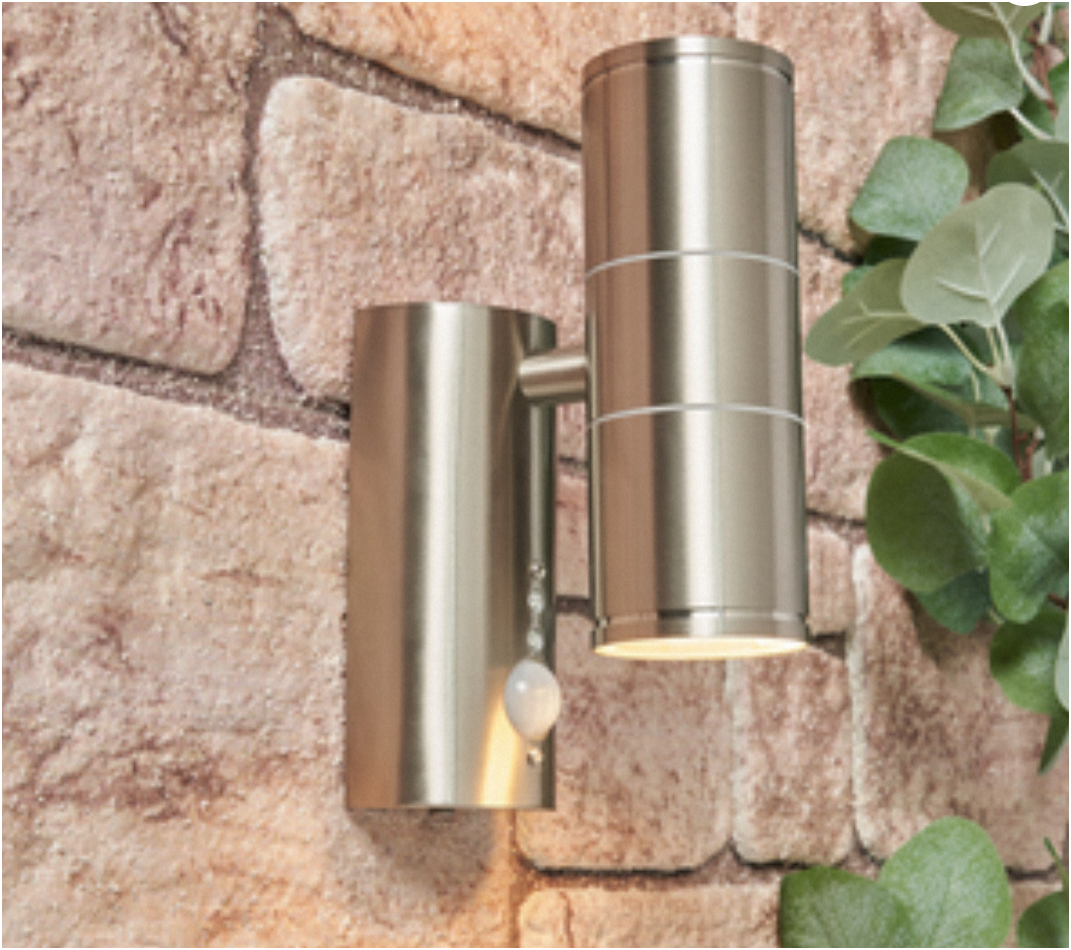 Islay Up Down Outdoor Wall Light with PIR Sensor- Various Finishes