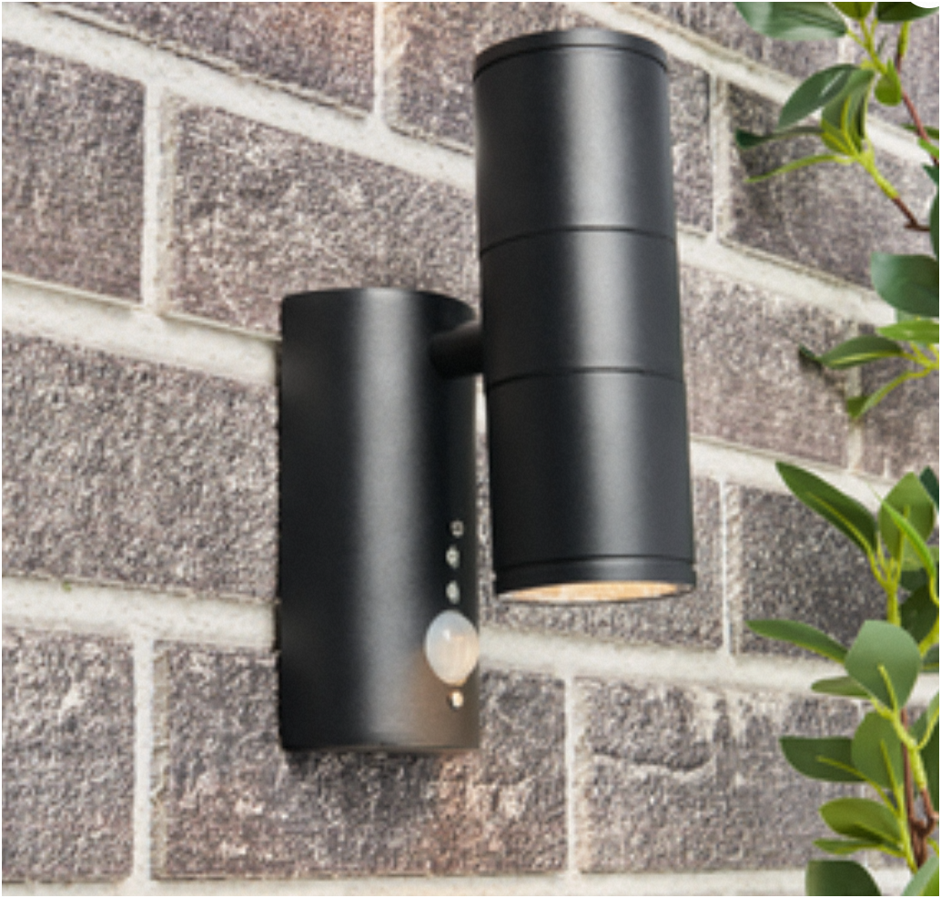 Islay Up Down Outdoor Wall Light with PIR Sensor- Various Finishes