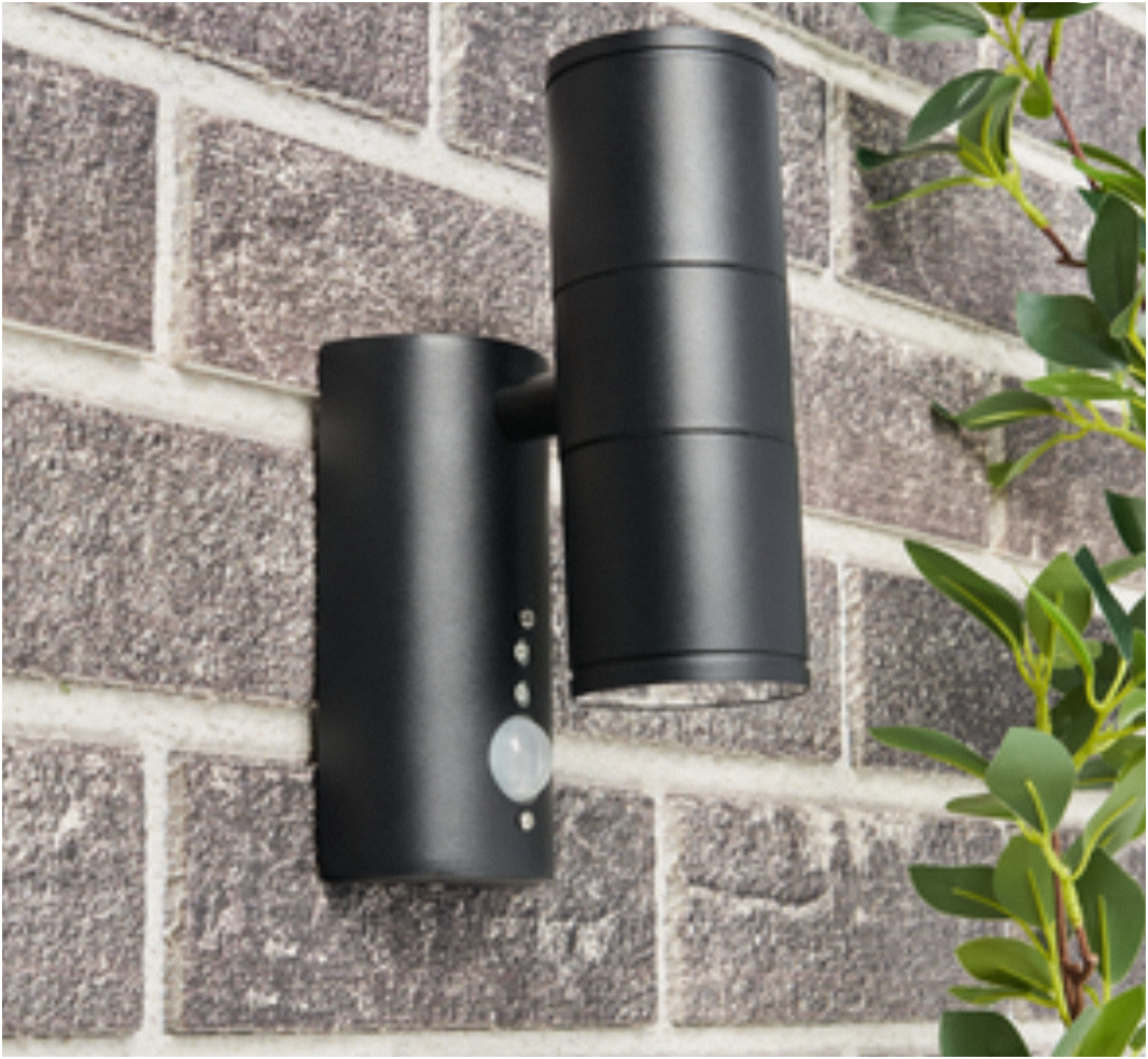 Islay Up Down Outdoor Wall Light with PIR Sensor- Various Finishes