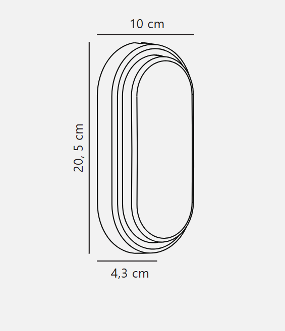 Cuba Outdoor Energy Wall light- Round/ Oval