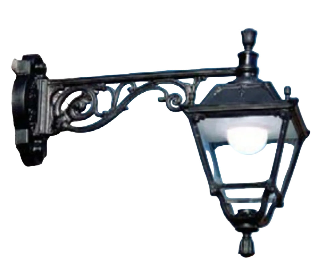 Aron/Elia Black Clear IP55 Wall Light