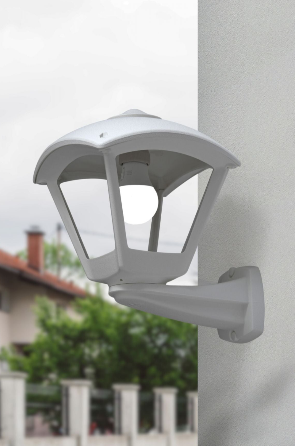 Nardo Roby Black/Grey Outdoor Wall Light IP55