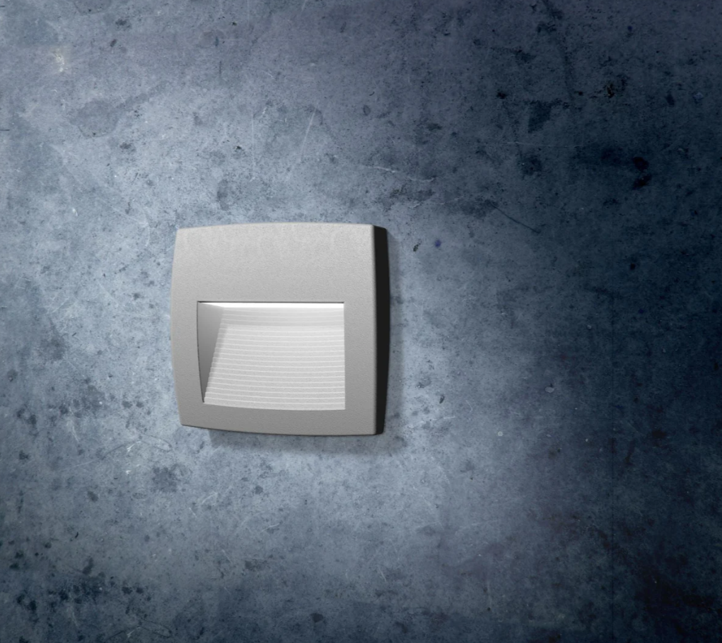 Lorenza 150/190/270mm Outdoor Recessed Wall Light - Black/Grey Finish