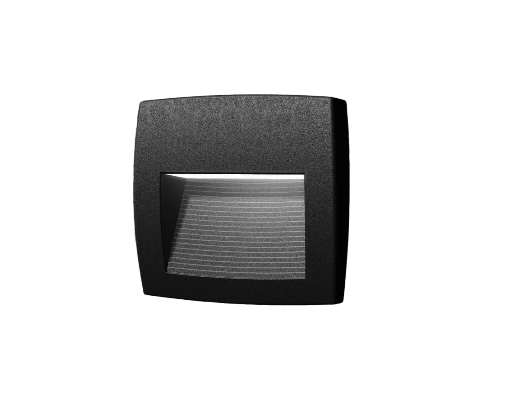 Lorenza 150/190/270mm Outdoor Recessed Wall Light - Black/Grey Finish