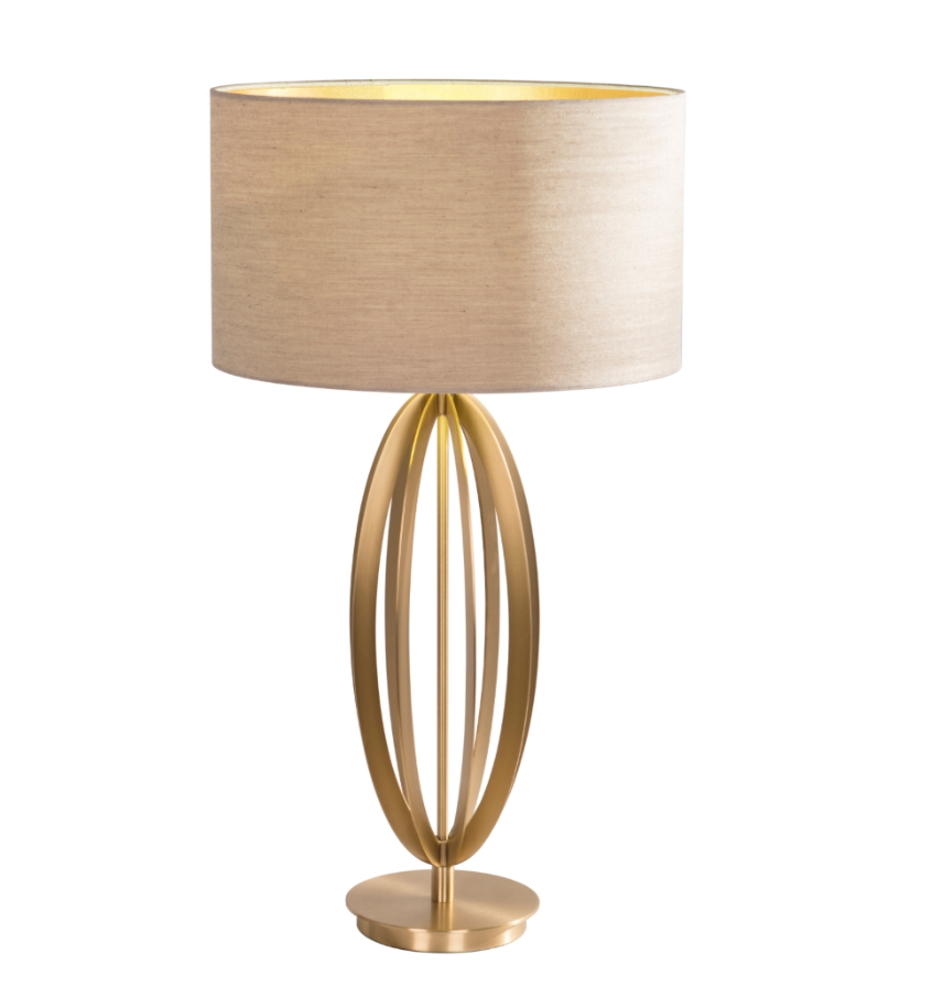 Olive Antique Brass Finish Table Lamp