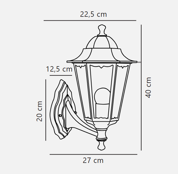 Cardiff Up/Down Wall light