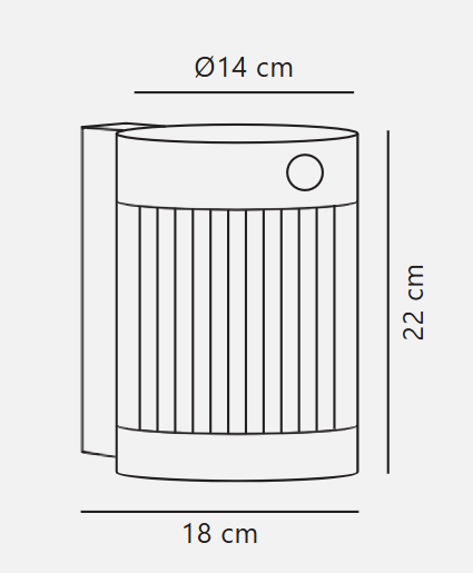 Coupar Solar Wall light