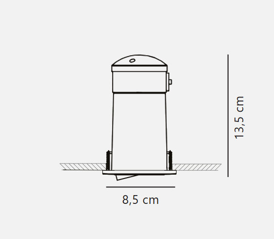 Mixit Downlight Brushed steel