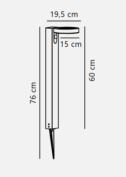 Rica Round/ Square Solar Garden light
