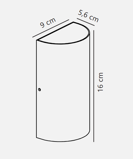 Rold Wall light- Black/ Sand