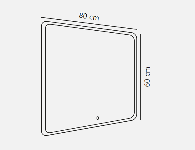 Dovina Bathroom Mirror- Clear