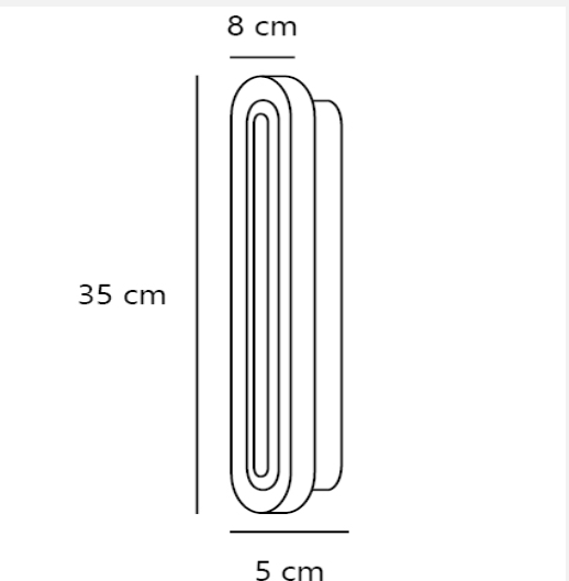 Cavara Wall light- Black/ Brass