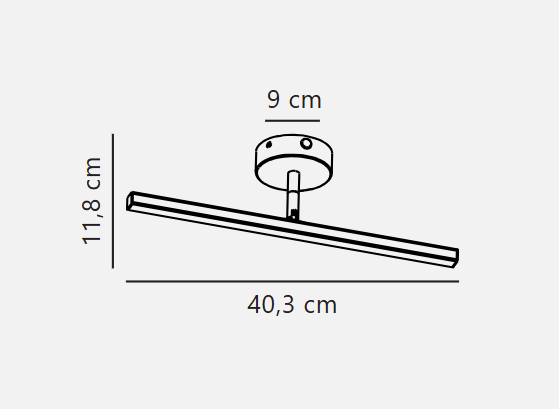 Ip S13 40/60 Wall light- Brushed steel/ White Finishes