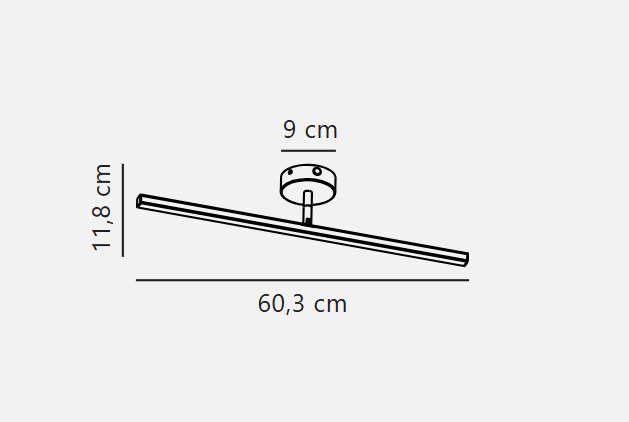 Ip S13 40/60 Wall light- Brushed steel/ White Finishes