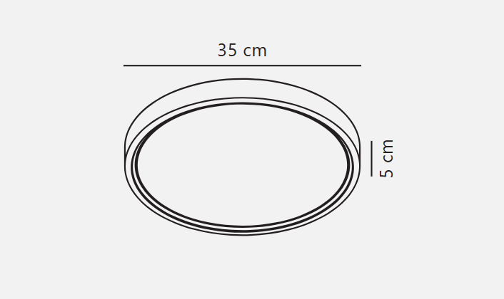 Noxy 3000/4000K 3-Step Ceiling light-  Black/ White