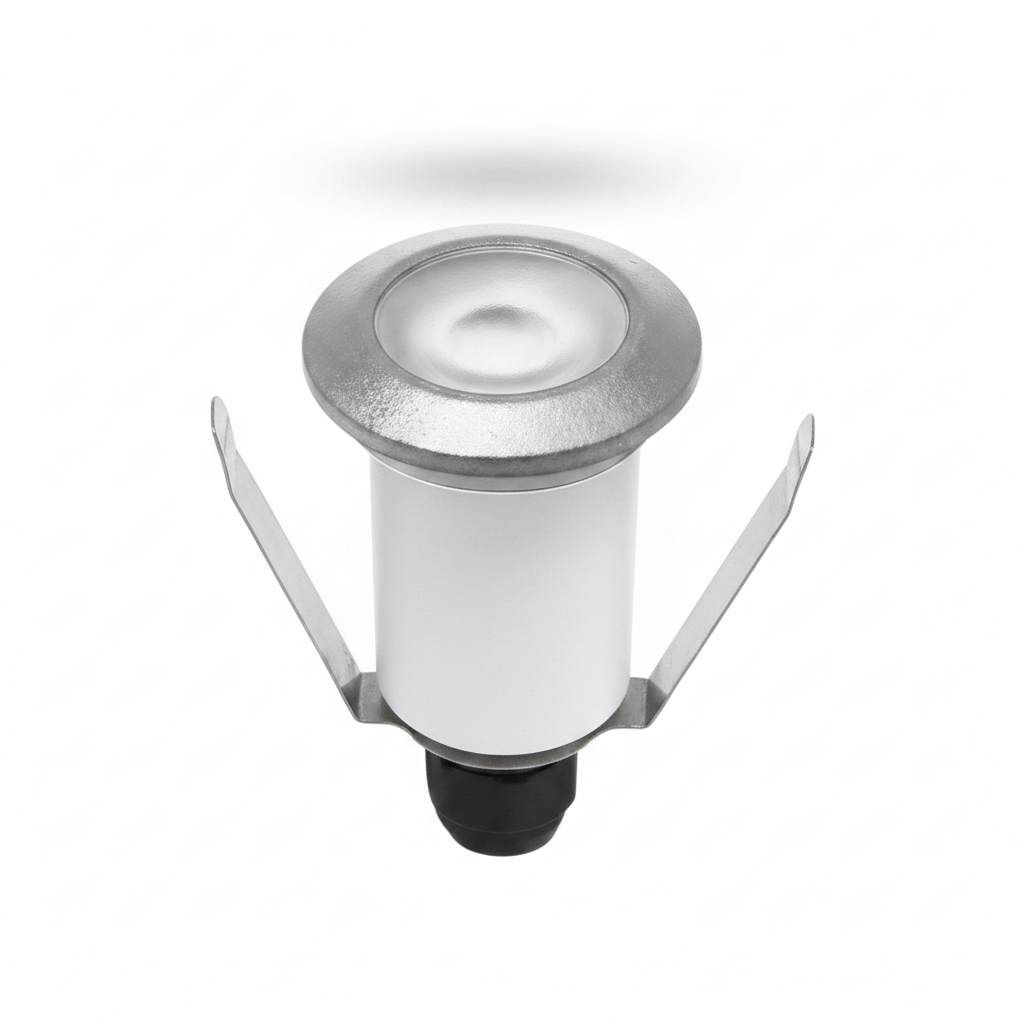 Teresa G9 1.7W 3K Led Ground Light- Grey/ Black Frosted