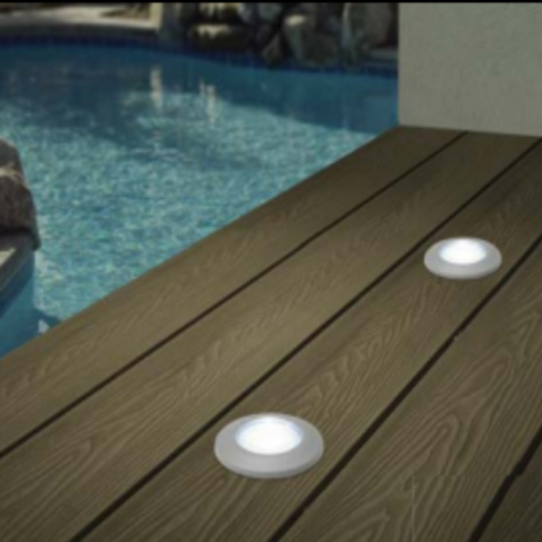 Teresa G9 1.7W 3K Led Ground Light- Grey/ Black Frosted