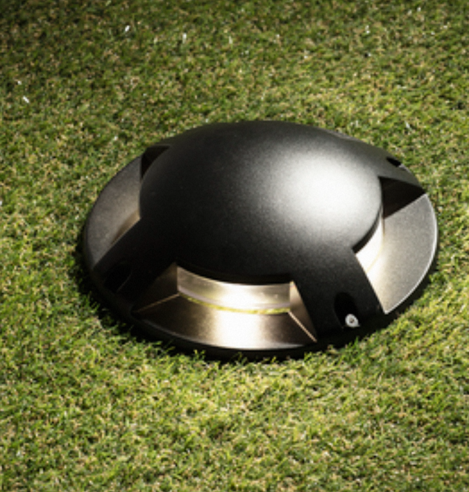 Scout Surface Mount Ground Light- Black Finish