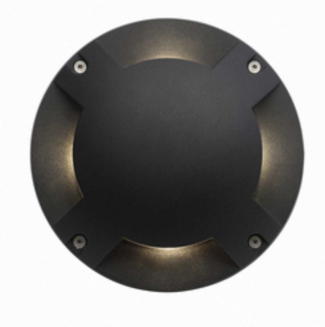 Scout Surface Mount Ground Light- Black Finish