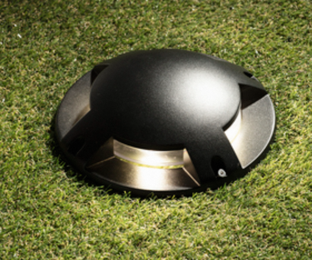 Scout Surface Mount Ground Light- Black Finish