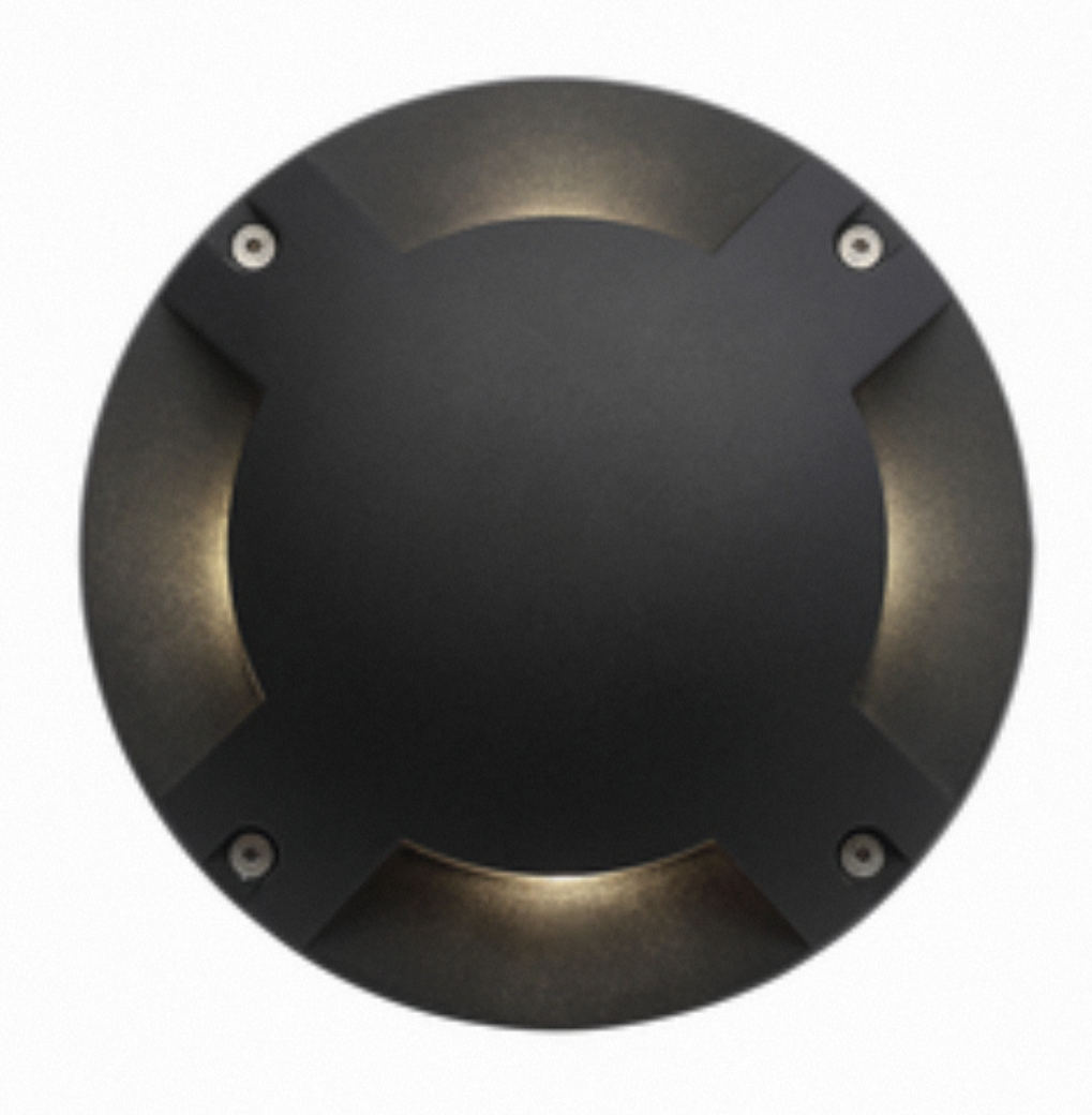 Scout Surface Mount Ground Light- Black Finish