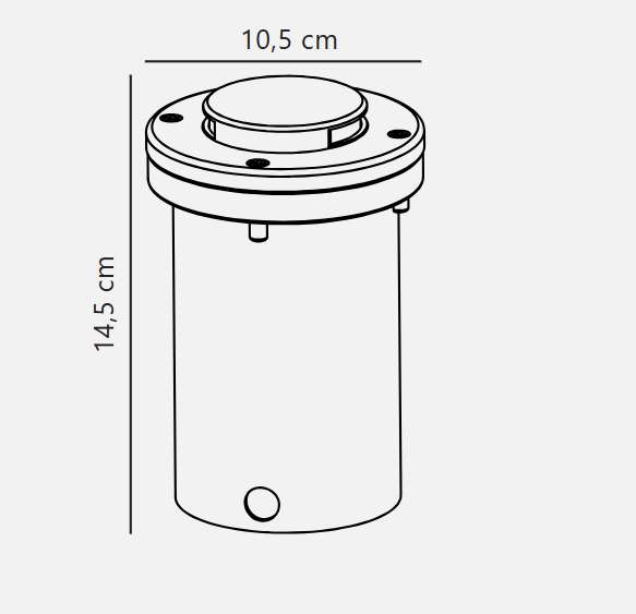 Tilos 1-Kit Recessed light- Stainless steel