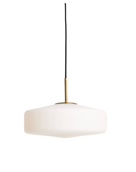PLEAT Hanging Lamp - 40cm Glass Clear and Gold