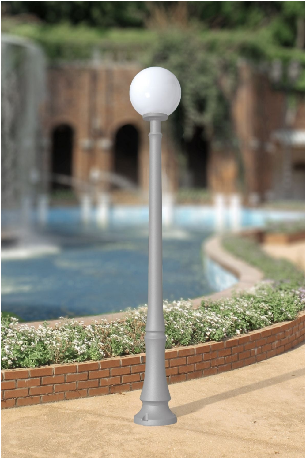 Dino Post Light IP55 - Black/Grey