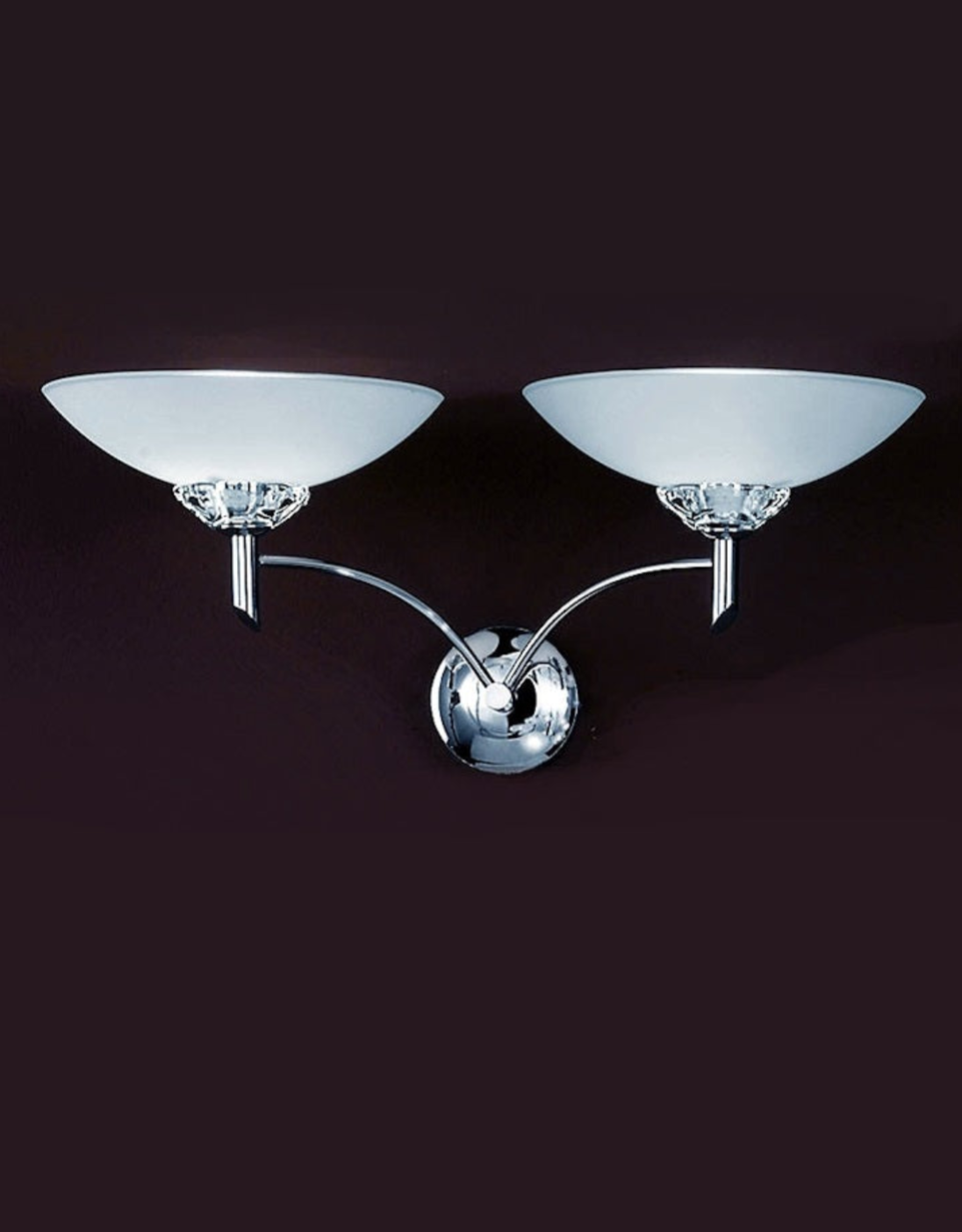 Negroni 1/2Lt Wall Bracket - Chrome/Bronze Finish