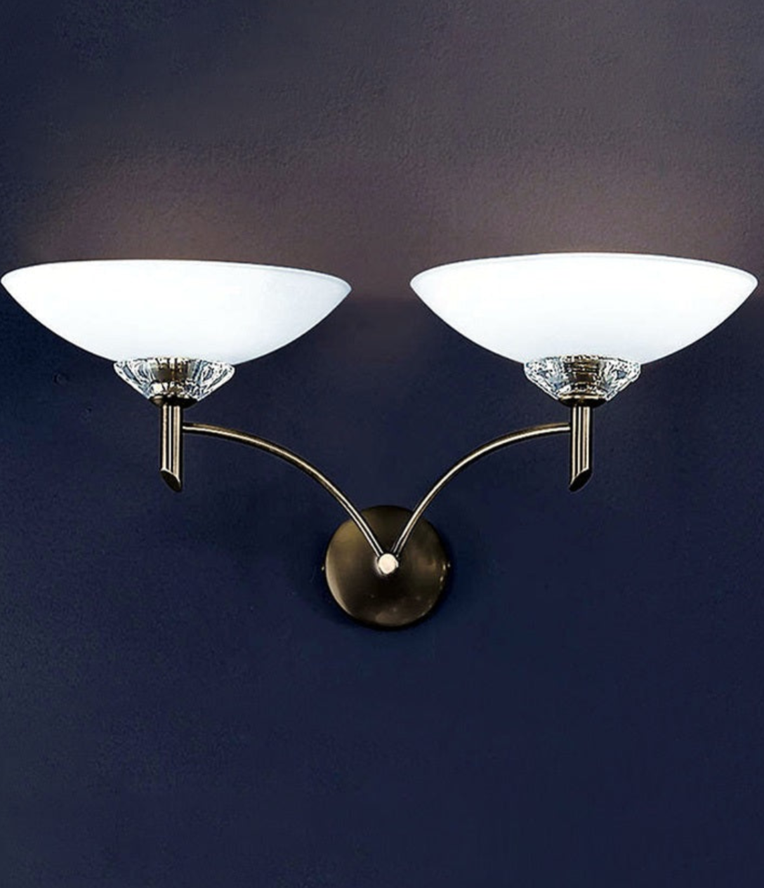Negroni 1/2Lt Wall Bracket - Chrome/Bronze Finish