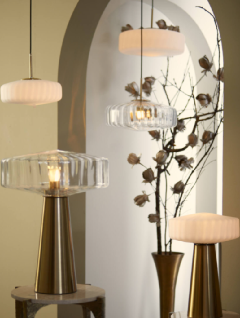 Pleat 30cm/40cm Hanging Lamp- Various Finishes
