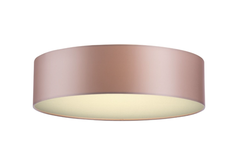 Paolo 3/4 Lt Flush Light-  Bespoke and Polished Chrome With Bespoke Shade
