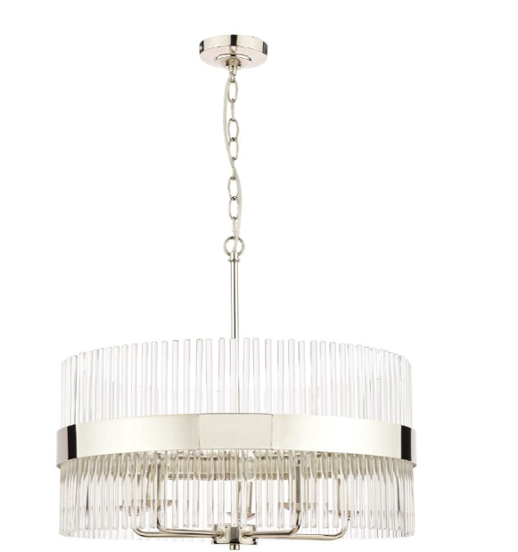 Alexa 3/5 Light Pendant-  Matt Antique Brass/ Polished Nickel