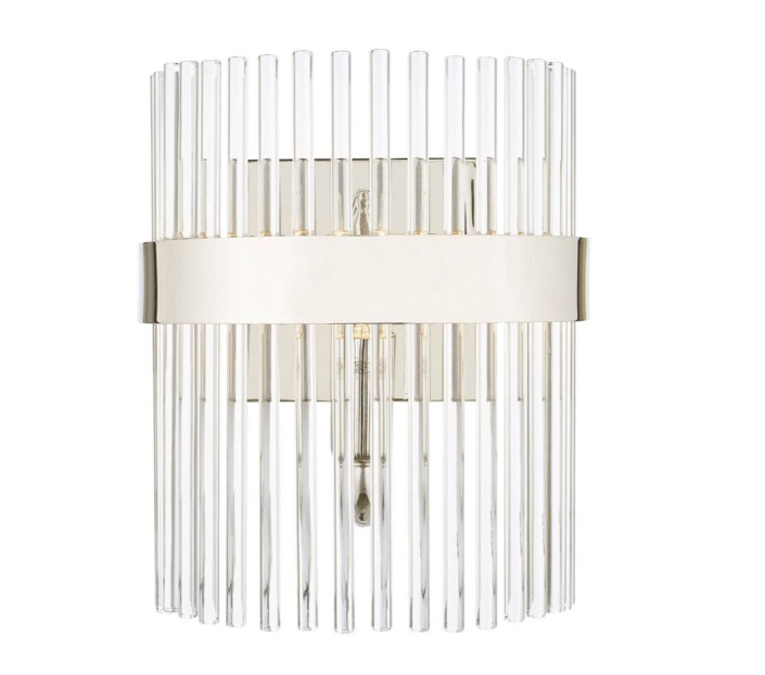 Alexa Wall Light- Matt Antique Brass/ Polished Nickel Finish