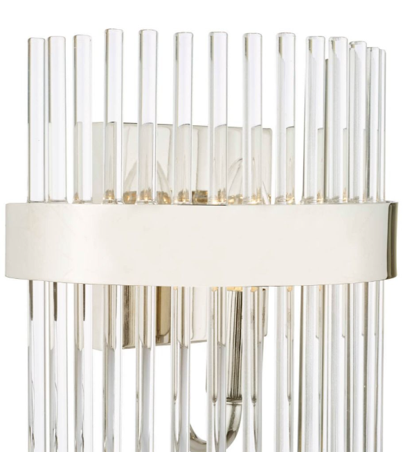 Alexa Wall Light- Matt Antique Brass/ Polished Nickel Finish