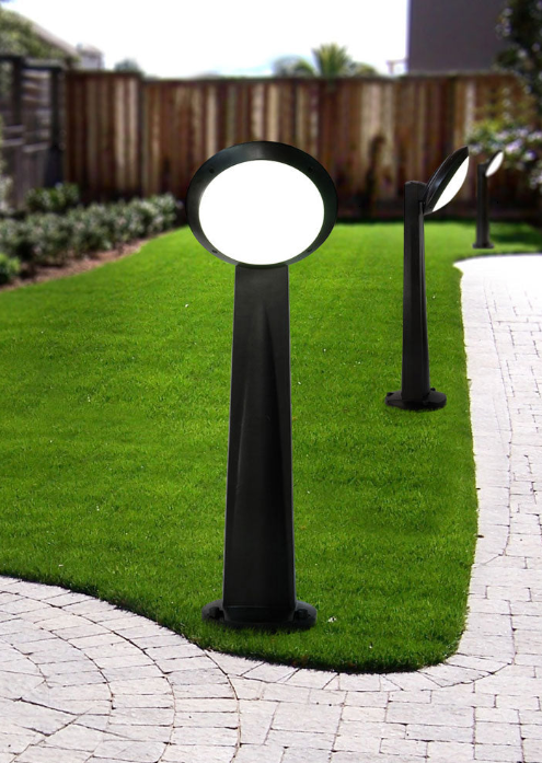 Gabri Remi Lucia 1 Light E27 Post Mini/Medium Grey/Black