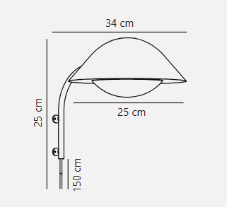 Freya Wall Light- Black
