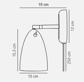 Nexus 2 Wall Light-  White/Telegrey Finish