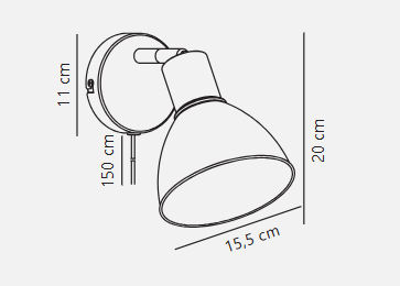 Pop Task Wall Light- Beige/ Green/ White Finishes