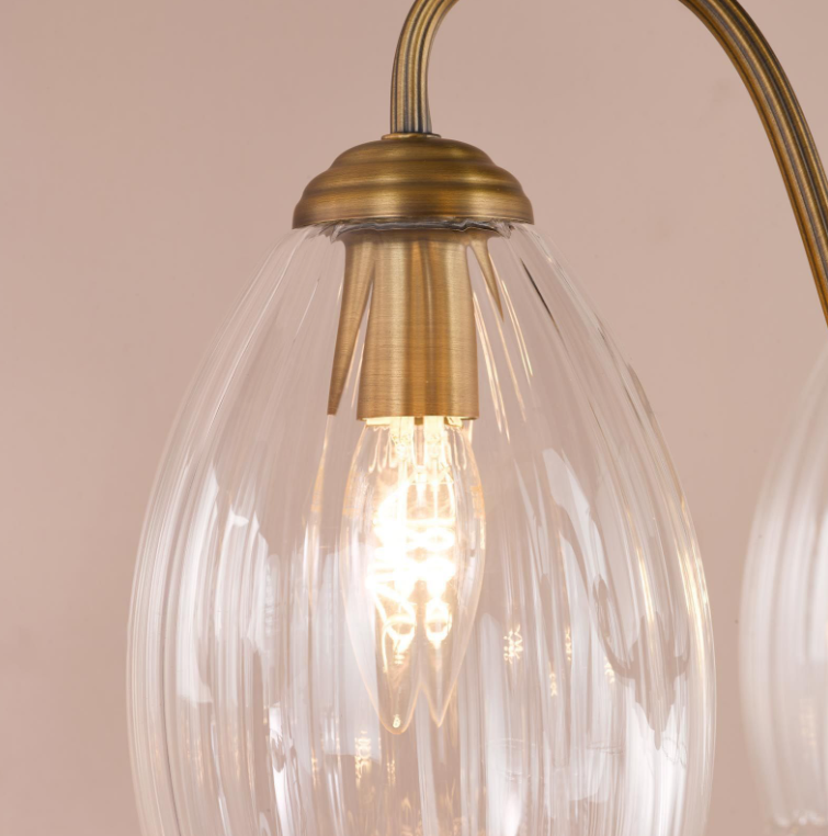 Valora 5 Light Pendant-  Antique Bronze & Polished Nickel