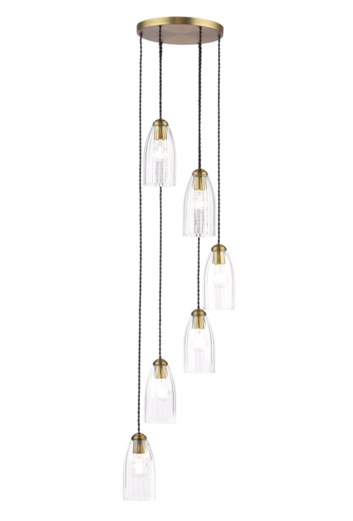 Valora 6/9/12Lt Cluster Light- Antique Bronze & Polished Nickel Finishes
