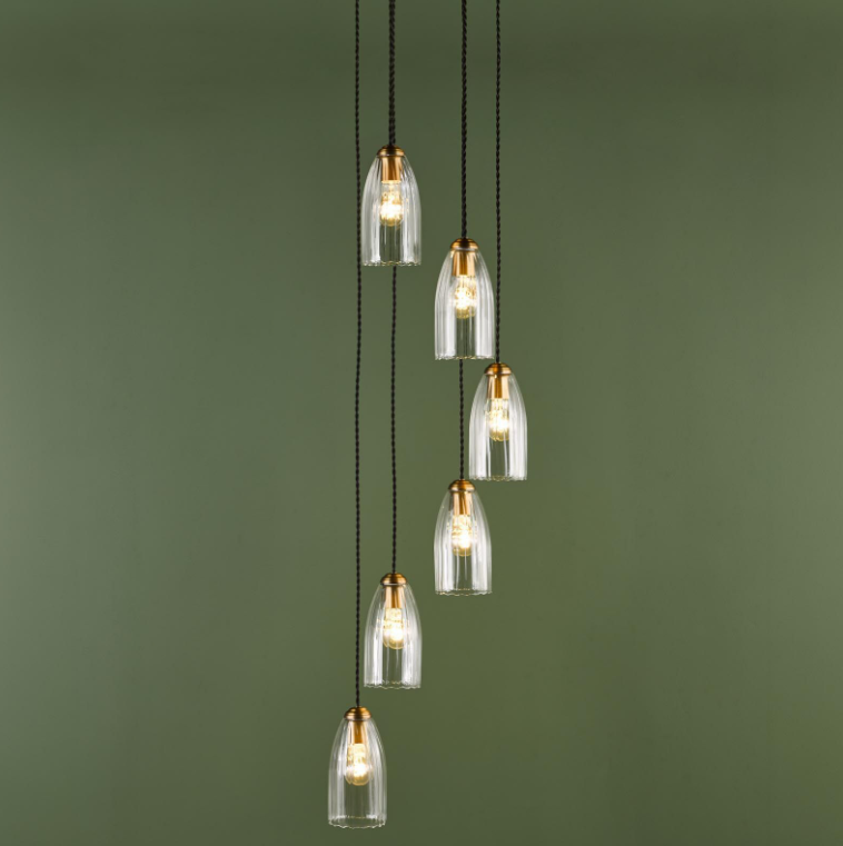 Valora 6/9/12Lt Cluster Light- Antique Bronze & Polished Nickel Finishes
