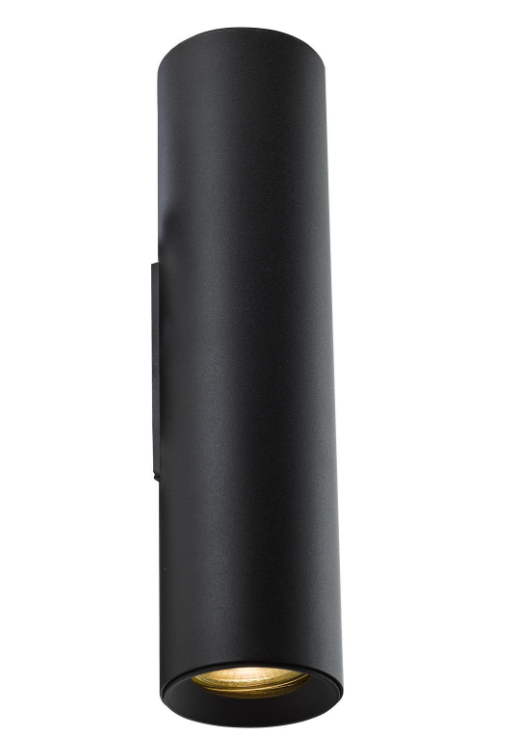 Yamis 2 Light Wall Light- Knurled Bronze/ Matt Black