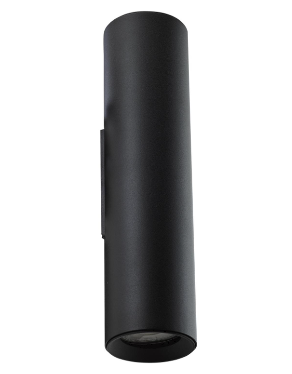 Yamis 2 Light Wall Light- Knurled Bronze/ Matt Black