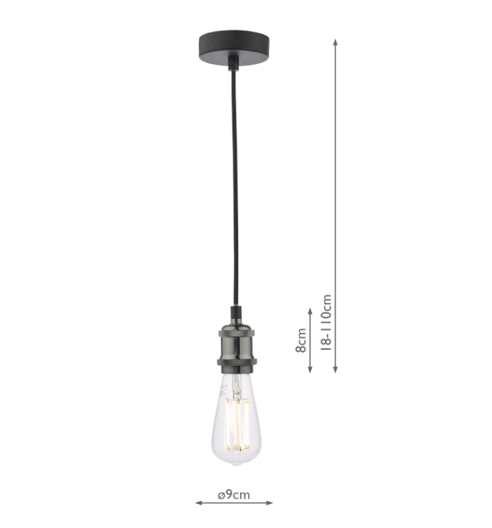 Edward Easy Fit Pendant Cream With Shade