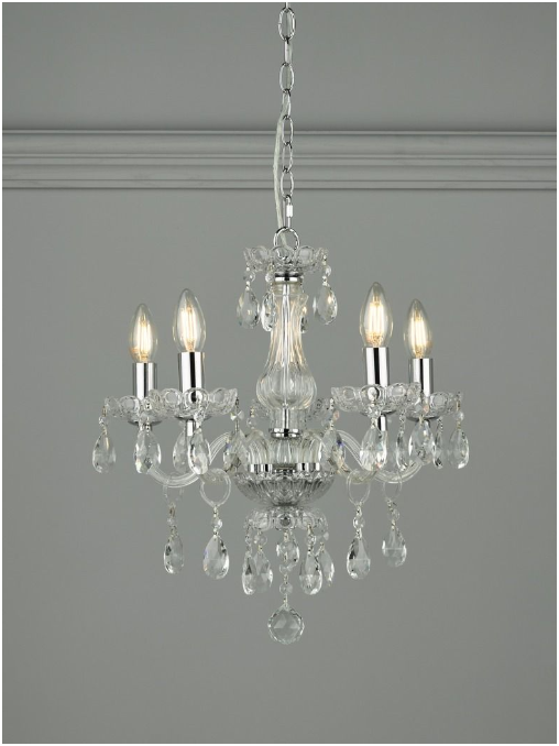 Harriet 3/5 Light Chandelier- Polished Chrome