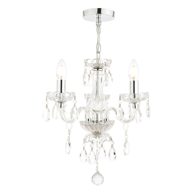 Harriet 3/5 Light Chandelier- Polished Chrome